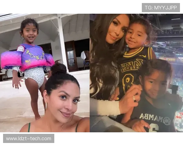 瓦妮莎晒科比旧照，三女儿公园同框，小女儿神似父亲(3)